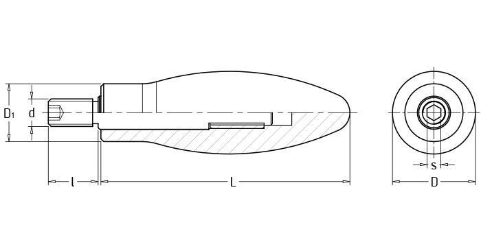 曲面轉(zhuǎn)動(dòng)手柄