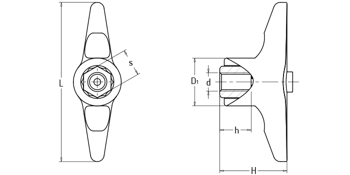 T型可調位緊定手柄