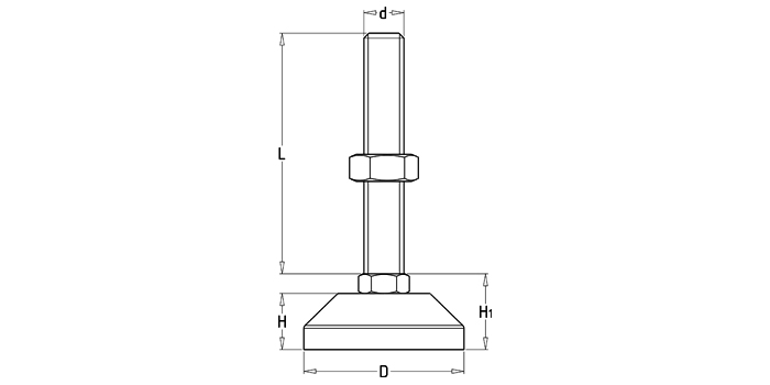 碳鋼固定調節支撐腳